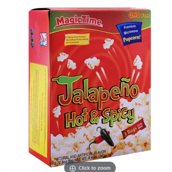 Magictime Jalapeno Hot and Spicy Popcorn Imported